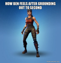 How ben feels after grounding out to second