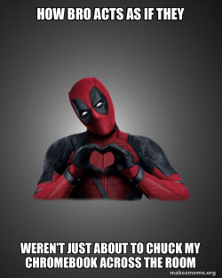Deadpool Heart Hands