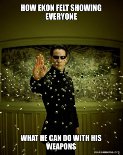 Neo Stopping Bullets