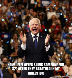 Happy Tim Walz