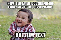 Evil, scheming toddler
