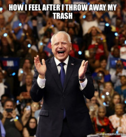 Happy Tim Walz