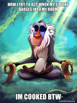 Rafiki Meditating - Lion King
