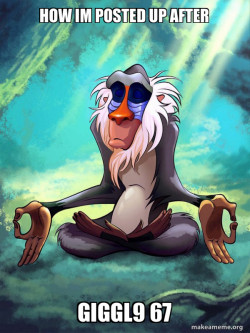 Rafiki Meditating - Lion King