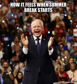 Happy Tim Walz