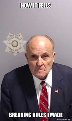 Rudy Giuliani Mugshot