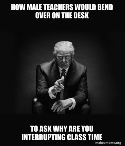 Trump Sitting In Chair - I Am In Their Way