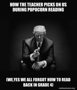 Trump Sitting In Chair - I Am In Their Way