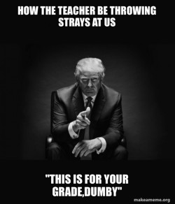 Trump Sitting In Chair - I Am In Their Way
