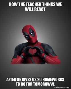 Deadpool Heart Hands