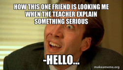 Sarcastic Nicholas Cage