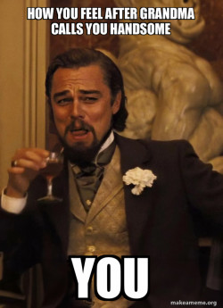 Leonardo DiCaprio Laughing Django