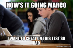 Cheating on test College