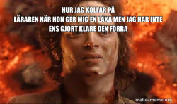 Frodo it's over it's done