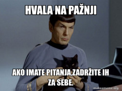 Spock and Cat Meme