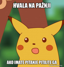 Surprised Pikachu