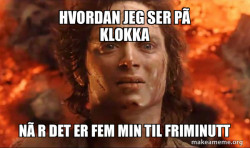 Frodo it's over it's done
