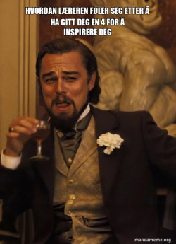 Leonardo DiCaprio Laughing Django