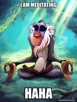Rafiki Meditating - Lion King