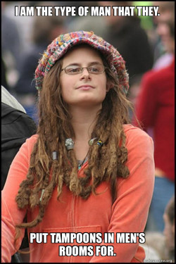 Female College Liberal - Bad Argument Hippie