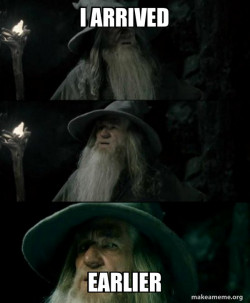 Confused Gandalf