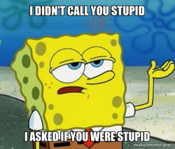 Tough SpongeBob