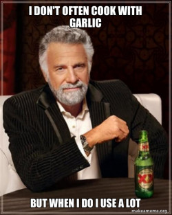 Cook with garlic