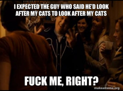 Fuck me right. Alternative Seth from Superbad meme