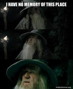 Confused Gandalf