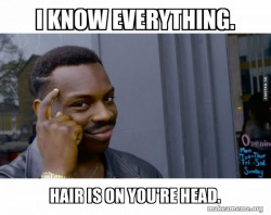 Roll Safe Black Guy Pointing at His Head 