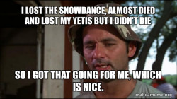 Bill Murry Caddyshack (So I got that going for me)