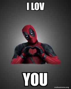 Deadpool Heart Hands