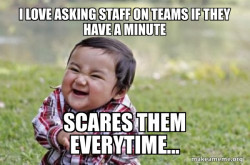 Evil, scheming toddler