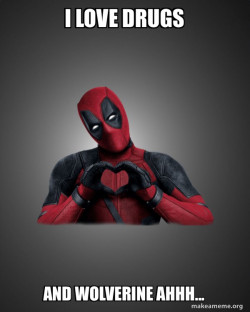 Deadpool Heart Hands