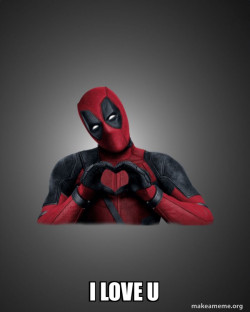 Deadpool Heart Hands