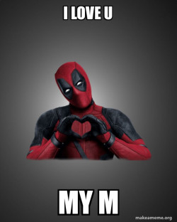 Deadpool Heart Hands