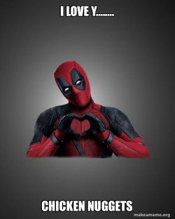 Deadpool Heart Hands