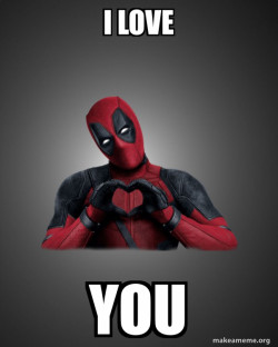 Deadpool Heart Hands