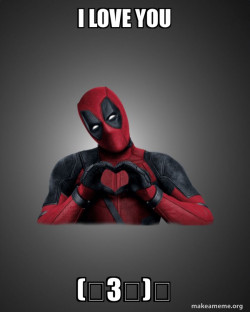 Deadpool Heart Hands