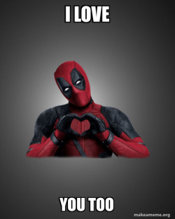 Deadpool Heart Hands