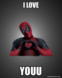 Deadpool Heart Hands