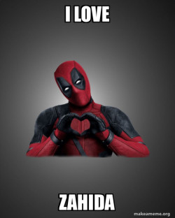 Deadpool Heart Hands