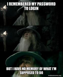 Confused Gandalf