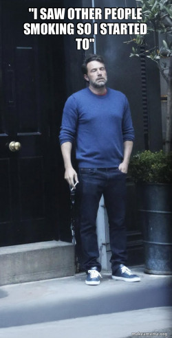 Ben Affleck Smoking