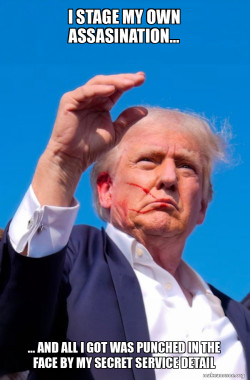 Trump Faked Assasination Attempt