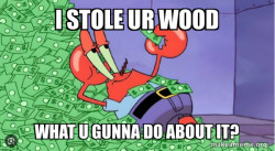 No more wood