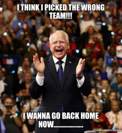 Happy Tim Walz
