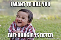 Evil, scheming toddler