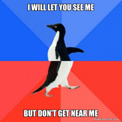 Socially Awkward Awesome Penguin