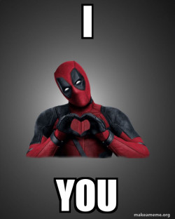 Deadpool Heart Hands